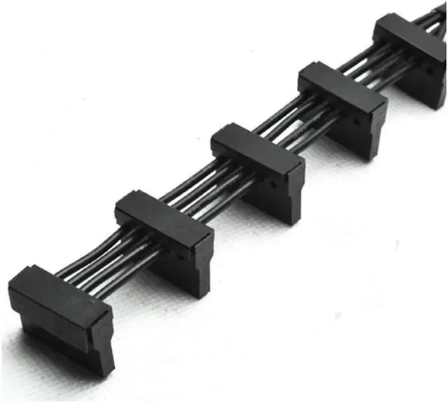 Alt view image 5 of 6 - BUCIER 4-Pin IDE 1to 5 SATA SATA Power Cable Adapter Splitter Cables 18AWG Black Sleeved 40cm For PC Server