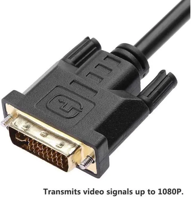 Alt view image 3 of 7 - BUCIER DVI D to VGA Adapter Cable 24 + 5 Pin DVI Plug to 15 Pin VGA Socket