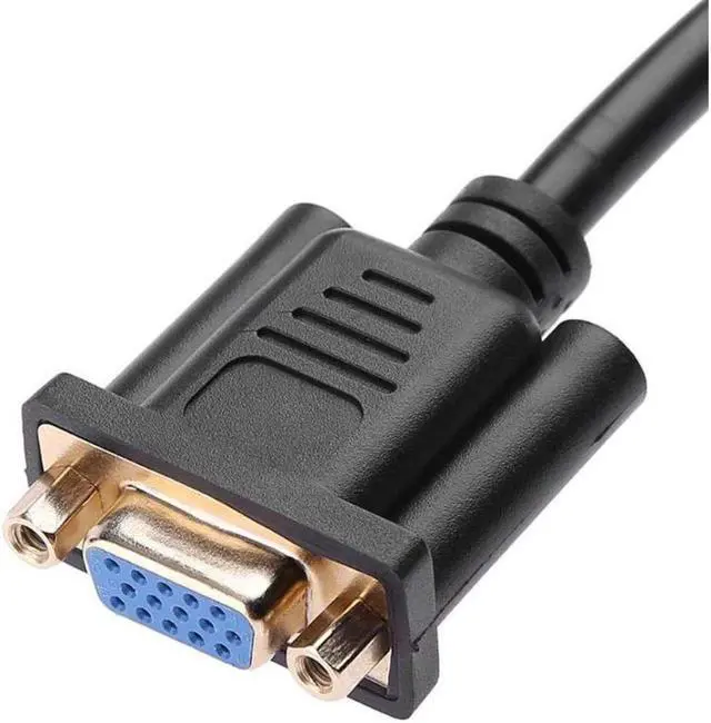 Alt view image 2 of 7 - BUCIER DVI D to VGA Adapter Cable 24 + 5 Pin DVI Plug to 15 Pin VGA Socket