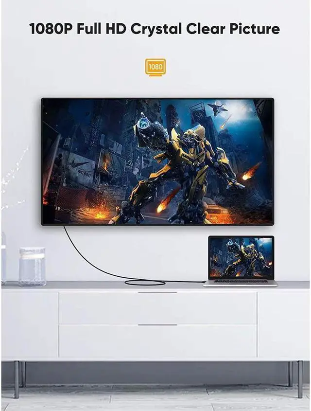 Alt view image 5 of 7 - BUCIER DVI to HDMI Cable, 5ft 4K HDMI to DVI-D Bi Directional Adapter, HDMI to DVI-D 24+1 , Support 1080P HD for Raspberry Pi, Roku, Xbox One, PS5, Graphics Card, Blue-ray, Switch