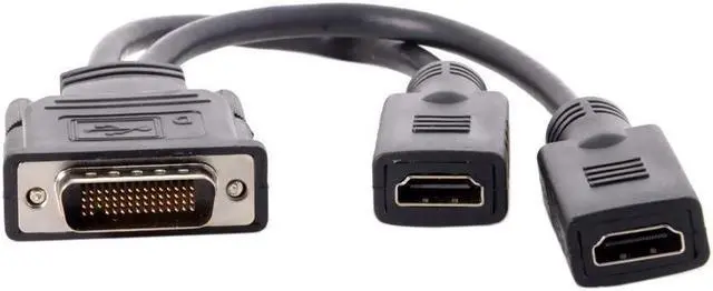 Main image of BUCIER DMS 59 Pin to 2 HDMI Cable, DMS 59 Pin Male to HDMI Female Dual Monitor Extension Cable Adapter for LHF Graphics Card (DMS 59 pin Dual hdmi)