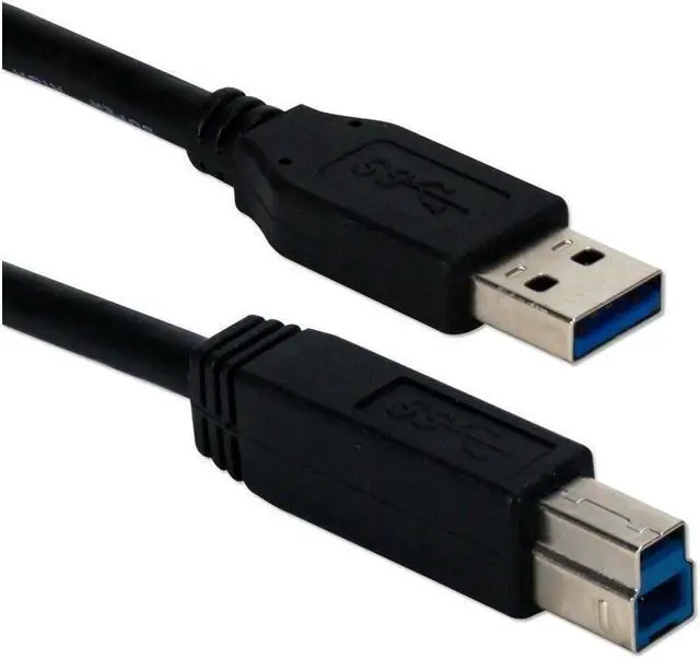 Main image of BUCIER 15 Ft USB 3.0/3.1 Compliant 5Gbps Type A Male to B Male Black Cable