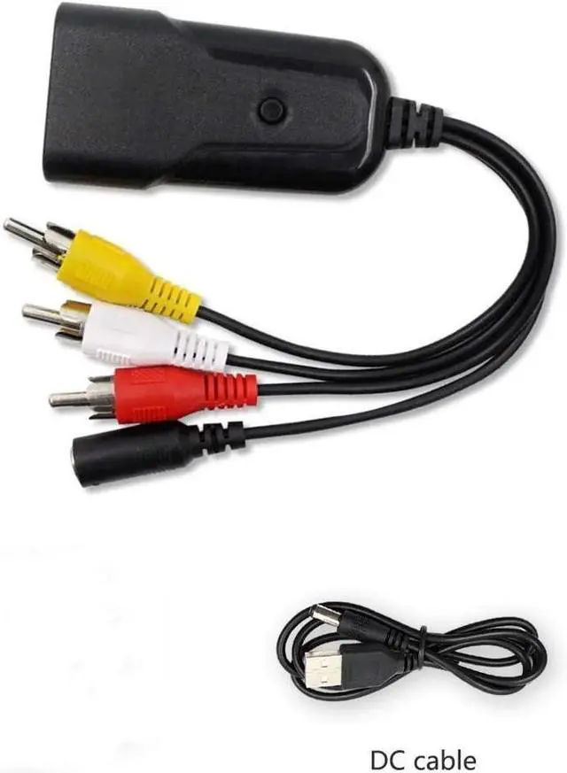 Alt view image 6 of 6 - BUCIER Composite to HDMI Converter, HDMI, AV to HDMI Support 1080P with Power Adapter, RCA to HDMI for PS One, PS2, PS3, WII, WII U and SEGA Video Games Video Converter