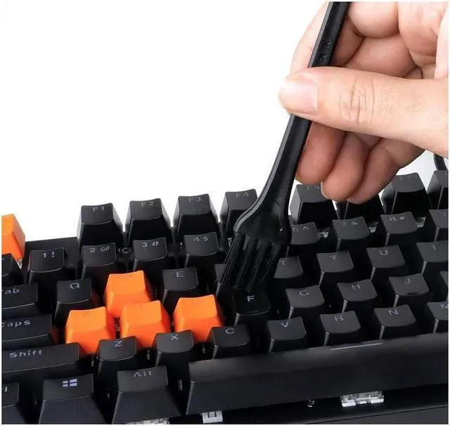 Alt view image 4 of 6 - BUCIER New Keycap Puller Switch Puller Stainless Steel Keycap Removal Tool with 2 Pcs Keyboard Cleaning Brush for Mechanical Keyboard