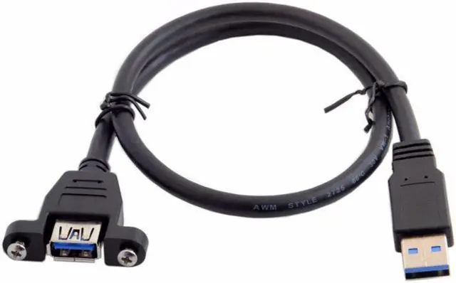 Main image of BUCIER super speed USB 3.0 panel mount Cable female To Male A M F extension cable 0.5m