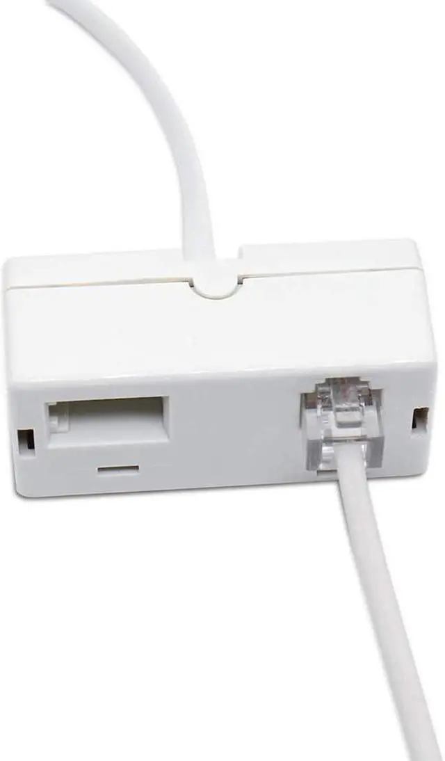 Alt view image 5 of 7 - BUCIER 2 PACK RJ45 to BT RJ11 Secondary Telephone Splitter 2 Way Female to Male Adapter Converter Line Cables Telephone Plug Socket Connector Ethernet For Landline