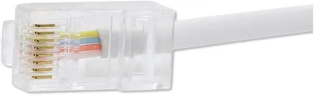 Alt view image 6 of 7 - BUCIER 2 PACK RJ45 to BT RJ11 Secondary Telephone Splitter 2 Way Female to Male Adapter Converter Line Cables Telephone Plug Socket Connector Ethernet For Landline