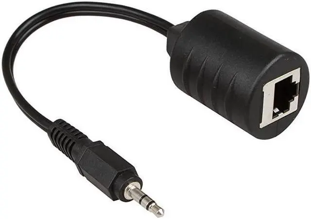 Alt view image 2 of 4 - BUCIER 2Pack 35mm Stereo to RJ45 Female Extender Over Cat5Cat6 Cable 2X 35mm to RJ45 Female