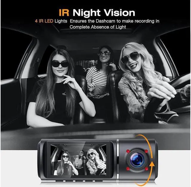 Alt view image 7 of 7 - BUCIER 3 Channel Dash Cam with WiFi GPS 3 Channel 1080P+1080P+1080P Car Camera Driving Recorder with Free App,Driving recorder,1.5 Inch Camera,24/7 Parking Mode,Night Vision,Loop Recording,G-sensor