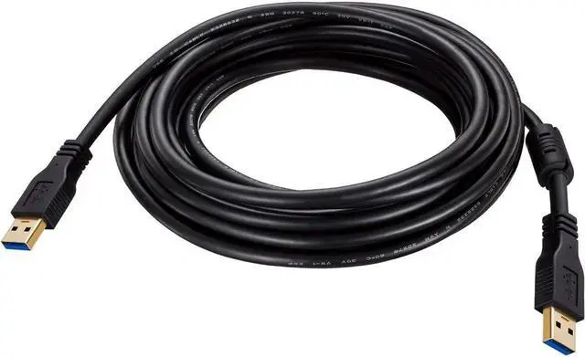 Main image of BUCIER USB to USB Cable Male to Male 20 ft Long USB 3.0 Cable A to A for Data Transfer Hard Drive Enclosures Printer Modem Cameras