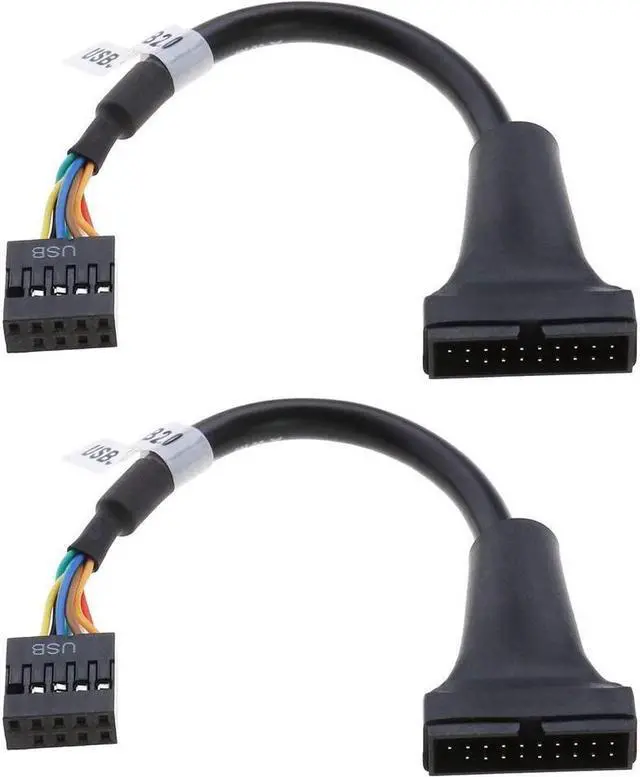 Main image of BUCIER USB 3.0 19 Pin Male to USB 2.0 9 Pin Female Motherboard Cable Adapter ale/Female Housing Converter (19Pin Male to 9Pin Female)