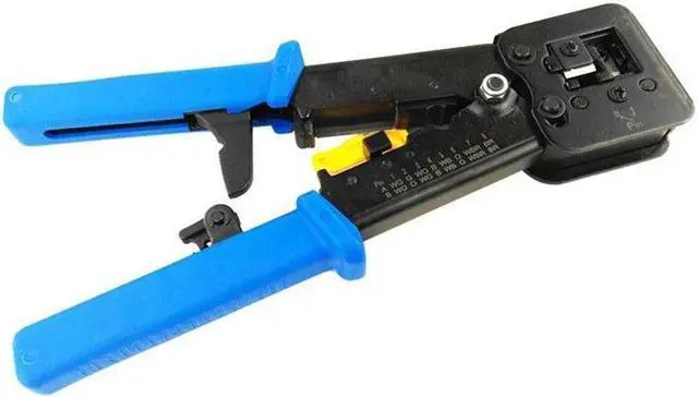 Alt view image 3 of 5 - BUCIER Networking Pliers RJ45 RJ11 Crimping Cable Stripper Crimper RJ45 Pressing Line Clamp Pliers