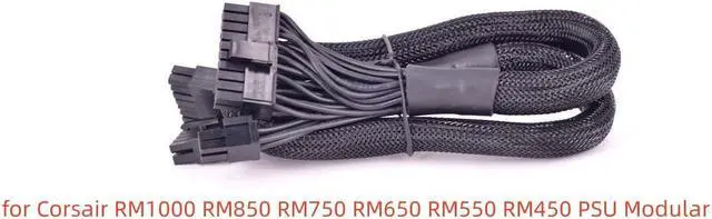 Main image of BUCIER 14+10pin to 20+4Pin ATX 24Pin Motherboard Flat Power Supply Cable for RM1000 RM850 RM750 RM650 RM550 RM450 PSU Modular