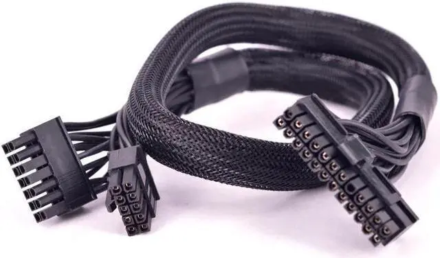 Alt view image 3 of 4 - BUCIER 14+10pin to 20+4Pin ATX 24Pin Motherboard Flat Power Supply Cable for RM1000 RM850 RM750 RM650 RM550 RM450 PSU Modular