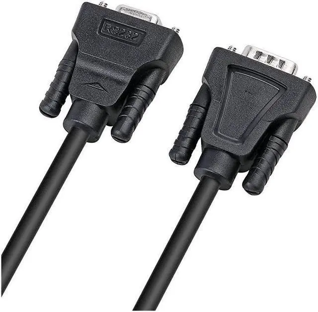 Alt view image 7 of 7 - BUCIER DB9 RS232 Serial Cable Male to Female Extension Null Modem Cord Cross TXRX line for Data Communication 6 Feet Black