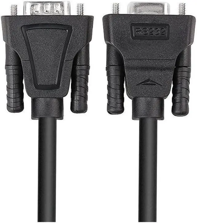 Alt view image 6 of 7 - BUCIER DB9 RS232 Serial Cable Male to Female Extension Null Modem Cord Cross TXRX line for Data Communication 6 Feet Black