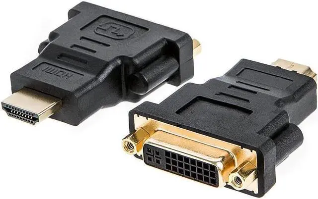 Main image of BUCIER HDMI to DVI Adapter, [2-Pack] Bi-Directional HDMI Male to DVI Female Converter, 1080P DVI to HDMI Conveter, 3D for PS3,PS4,TV Box,Blu-ray,Projector,HDTV,0.15M Black