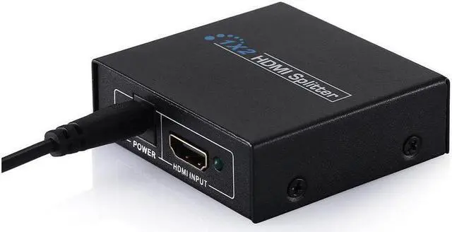 Alt view image 7 of 7 - BUCIER Full HD HDMI Splitter 1x2 Repeater Amplifier 3D 1080p 4K Switch Box 1 in 2 out