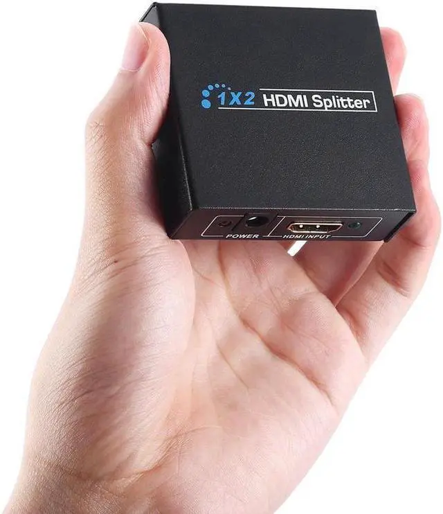 Alt view image 6 of 7 - BUCIER Full HD HDMI Splitter 1x2 Repeater Amplifier 3D 1080p 4K Switch Box 1 in 2 out