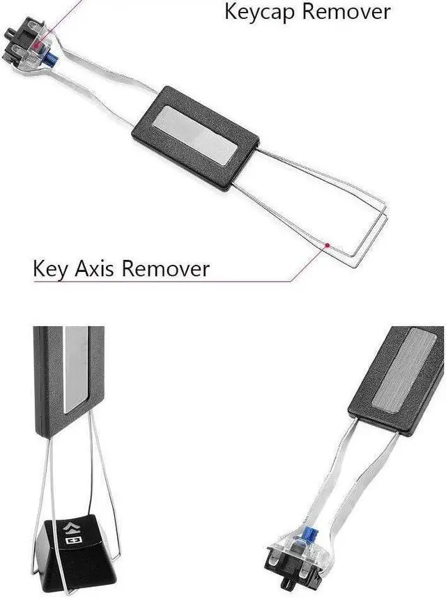 Alt view image 4 of 5 - BUCIER 2 Pack Keycap Puller, Stainless Steel Key Keycap Removal Tool/Keycap Remover/Remove Fixing Keyboard Tools for Mechanical Keyboard