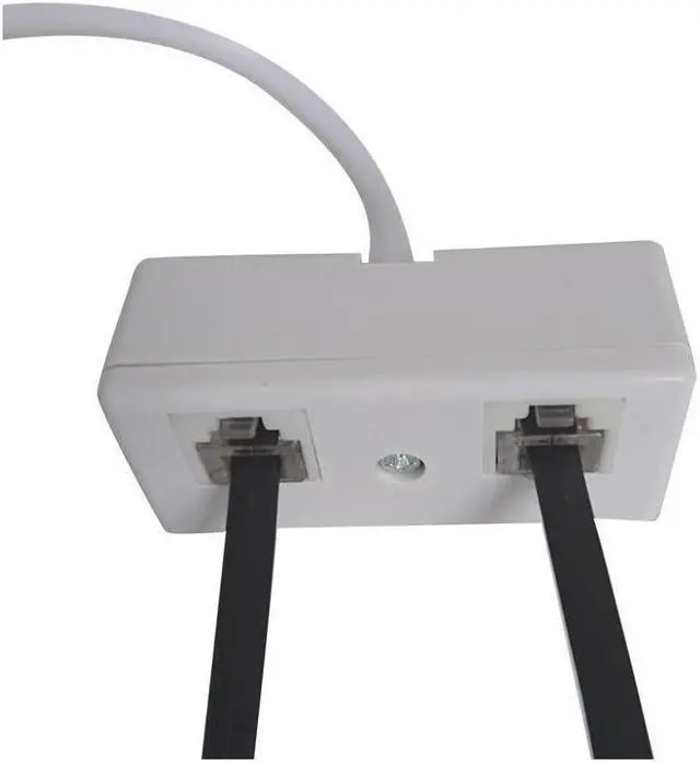 Alt view image 7 of 7 - BUCIER [RJ11 Telephone Adapter] 3PCS 2-Way RJ11 6P4C Telephone Plug to RJ11 6P4C Socket Adapter and Splitter for Landline Telephone