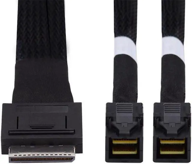 Main image of BUCIER OCuLink PCIe PCI-Express SFF-8611 8x 8-Lane to Dual SFF-8643 HD 4x SSD Data Active Cable 50cm