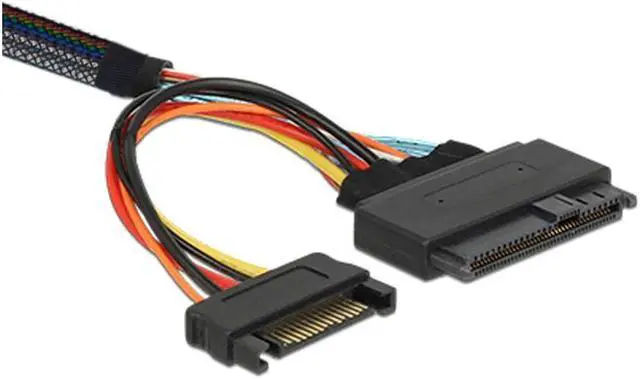 Alt view image 2 of 7 - BUCIER U.2 U2 SFF-8639 to Slimline SFF-8654 4i NVME PCIe Cable 50cm