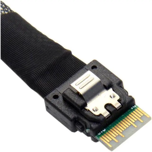 Alt view image 4 of 7 - BUCIER U.2 U2 SFF-8639 to Slimline SFF-8654 4i NVME PCIe Cable 50cm