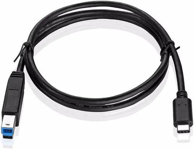 Alt view image 3 of 3 - BUCIER USB Type C to Type B Cable - SuperSpeed Standard USB 3.0 Male Port With Reversible Type C Connector Design For Printer Scanner