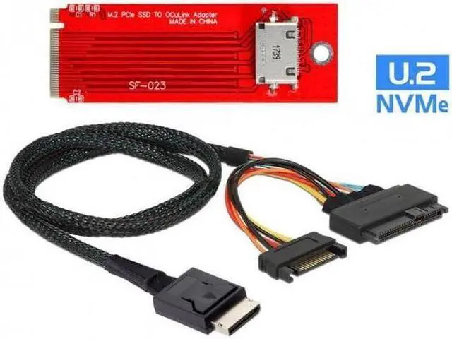 Main image of BUCIER U.2 SFF-8639 Cable & PCI-E 3.0 M.2 M-key to Oculink SFF-8612 SFF-8611 Host Adapter for PCIe Nvme SSD 2260