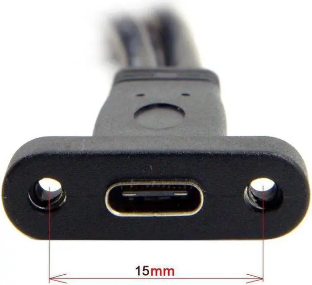 Alt view image 3 of 3 - BUCIER USB 3.1 Type C USB-C Female Single Port to USB 3.0 Motherboard 19pin Header Cable 40cm