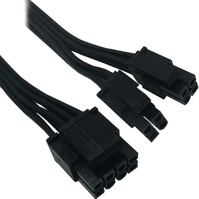 Alt view image 3 of 3 - BUCIER 2Pack Motherboard ATX CPU 8 Pin 4+4 Male to Female Extension Cable for Power Supply PSUs 95inch24cm