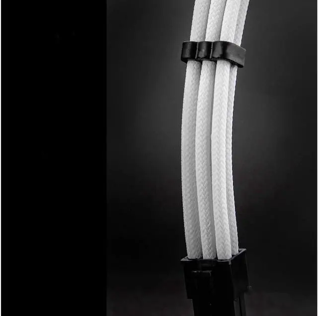 Alt view image 6 of 6 - Customization Mod Sleeve Extension Power Supply Cable Kit 18AWG ATX/EPS/8-pin PCI-E/6-pin PCI-E (White)