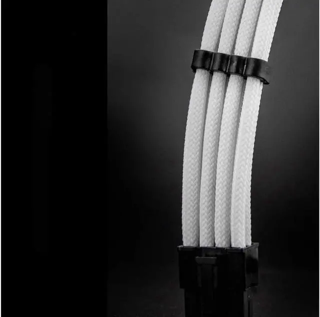 Alt view image 5 of 6 - Customization Mod Sleeve Extension Power Supply Cable Kit 18AWG ATX/EPS/8-pin PCI-E/6-pin PCI-E (White)