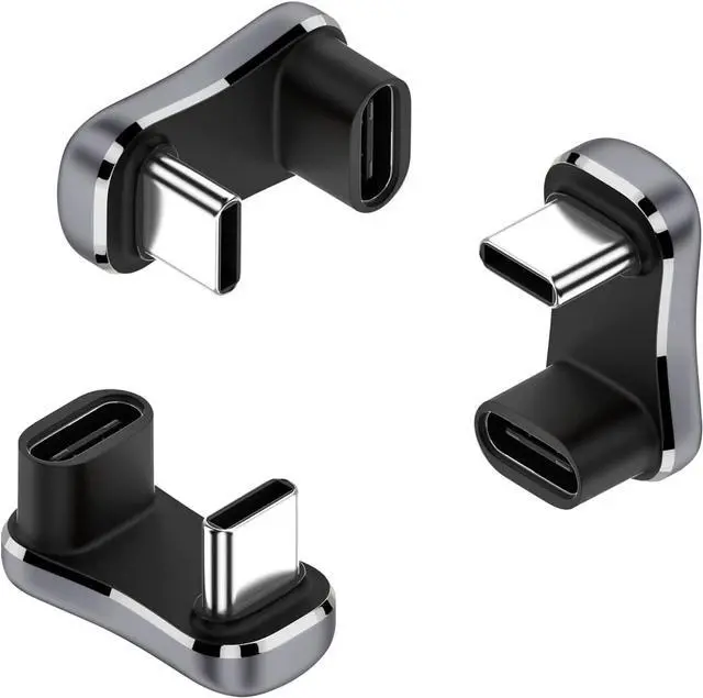 Main image of BUCIER USB C U Shape Adapter, (3Pack) USB C 180 Degree Adapter for Steam Deck, 20Gbps USB C to USB C Adpter (Type C 3.2 PD 140W) Wider USB C Angle Adapter for Laptop, Phone, USB C Hub