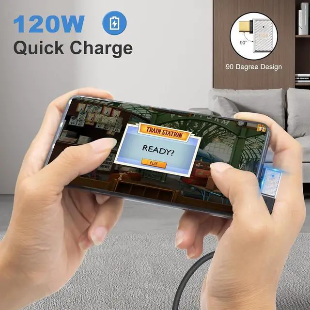 Alt view image 2 of 7 - BUCIER 90 Degree USB A to USB C Adapter 10Gbps, Right Angle Type C Male to Type A Female Converter 120W Charging Zinc Alloy Extender Conenctor for iPad,Mac Book,Galaxy S23, 3-Pack