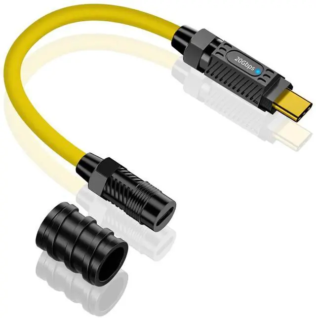 Main image of BUCIER USB C Extension Cable Short, 140W USB C Male to Female Extension Cable, 20Gbps 8K Type C Extender Silicone Data Cable for Thunderbolt 3, Laptop, Phone, 20cm/7.8inch