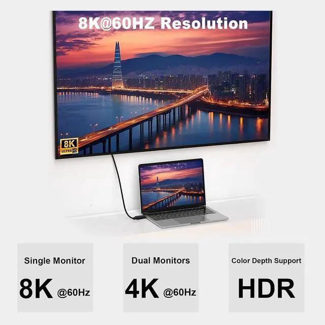 Alt view image 4 of 6 - BUCIER Short USB C to USB C Cable 240W, Right Angle Type C Cable Short 1feet, 40Gbps Thunderbolt 4 Cable Support 8K@60Hz Video for iPhone MacBook Surface Pro