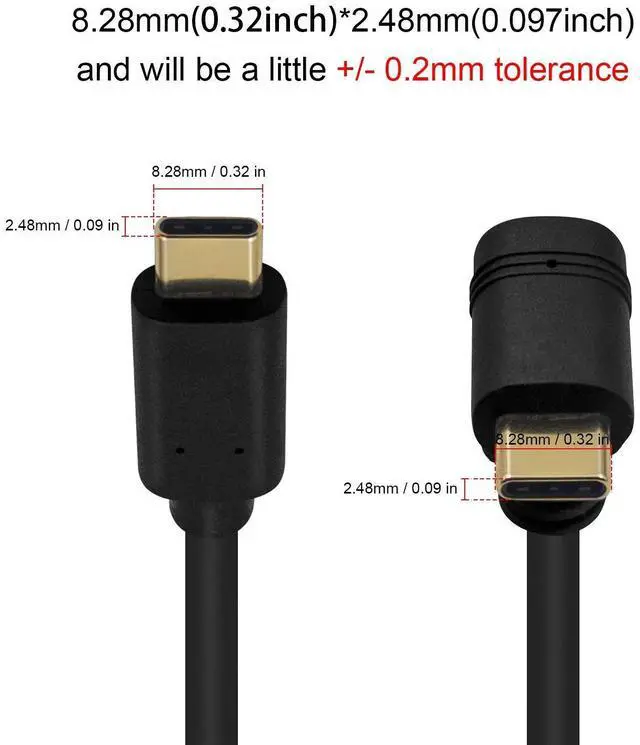 Alt view image 4 of 7 - BUCIER Short USB C to USB C Cable 1feet, 90 Degree Up Down Angled Type C to Type C Fast Charging Cable, with 5V/3A Fast Charging for Laptop & PC & Mobile Phone