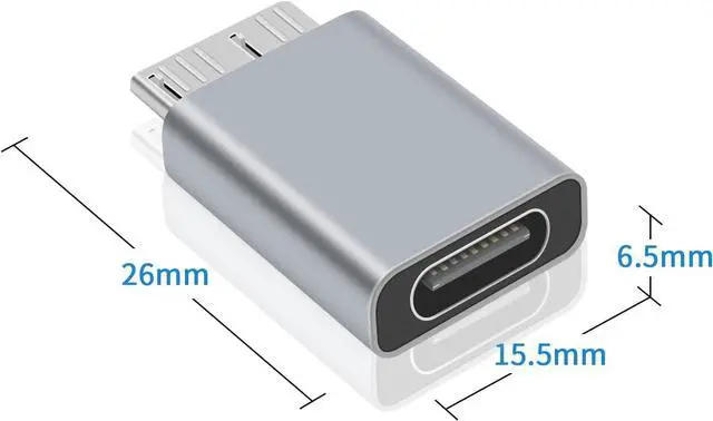 Alt view image 6 of 7 - BUCIER USB C to Micro B Adapter, 2-Pack 5Gbps Type C Cable, USB C 3.1 Hard Drive Cable Support Data and Charging for Type C 3.0 External Portable SSD HDD