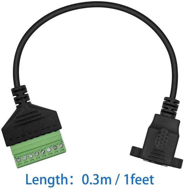 Alt view image 6 of 6 - BUCIER RJ45 Screw Terminal, RJ45 to 8Pin Screw Terminal Adaptor Connector, Ethernet Extender RJ45 8P8C Female to 8 Pin Screw Terminal Breakout Board Cable for Cat7/6/5/5e Network CCTV DVR, 12inch