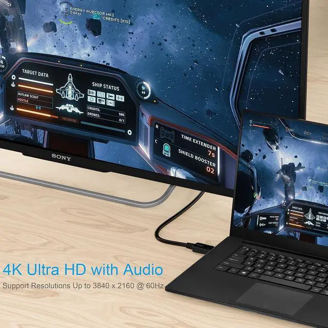 Alt view image 5 of 7 - BUCIER 4K DisplayPort to DisplayPort Cable, 3 Feet, Gold-Plated High Speed Display Port 1.2 Cable (4K@60Hz, 2K@144Hz) DP Cable Compatible with Computer, Desktop, Laptop, PC, Monitor, Projector 2 Pack