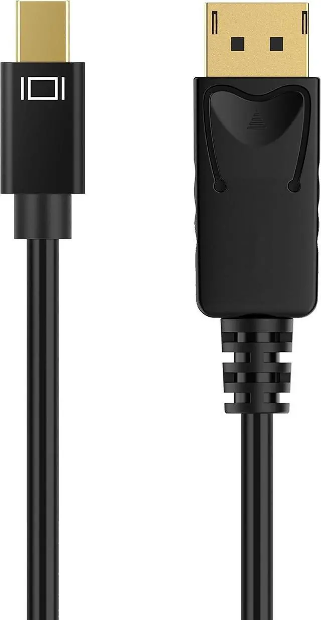 Alt view image 7 of 7 - BUCIER Mini DisplayPort to DisplayPort Cable, 6 Feet, Gold-Plated DisplayPort to Mini DisplayPort (4K@60Hz, 2K@144Hz) Mini DP to DP Display Cable - Black
