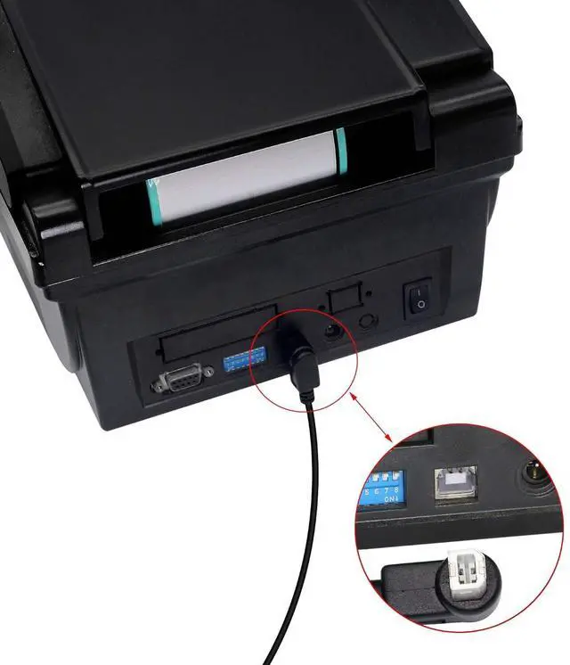 Alt view image 4 of 7 - BUCIER USB 2.0 Type-B Printer Cable, 2-Pack USB 2.0 B Female to Type-B Male (90 Degree UP + Down Right Angle) Printer Short Extension Cable for Scanner, Mobile HDD and More (UP-Down)