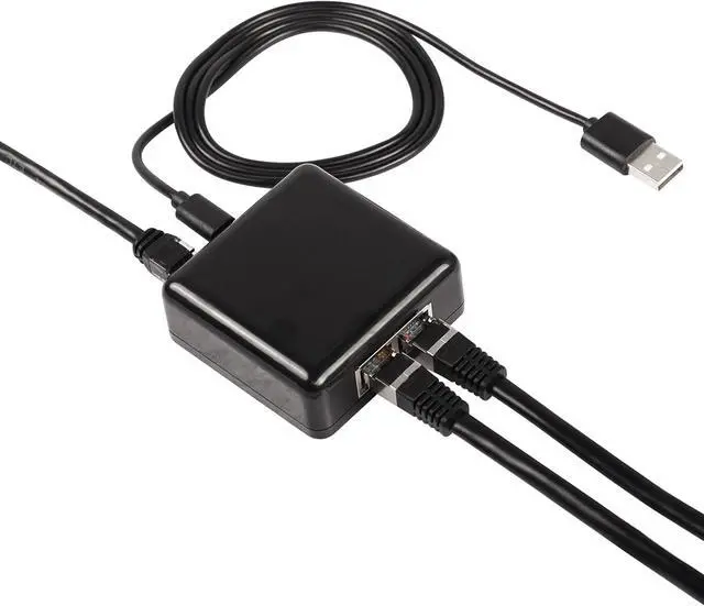 Alt view image 6 of 7 - BUCIER RJ45 Network Splitter Adapter Gigabit,1000Mbps Ethernet Cable Splitter 1 to 2, RJ45 Network Extension Connector,Two Devices Share The Internet at The Same Time(Gigabit 1 to 2)