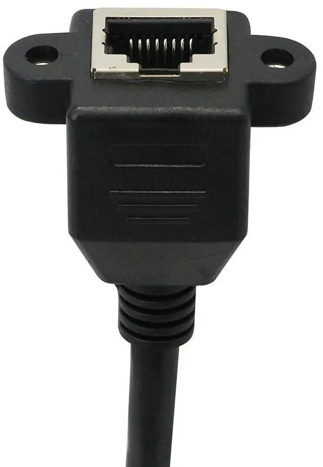Alt view image 5 of 6 - BUCIER RJ45 Ethernet Adapter Cable 90 Angle Left Male to Famale Ethernet Switch Adapter Cable for CAT 5/CAT 6 LAN Ethernet Socket Connector Adapter Cat5 Cat6 Cable(Left)