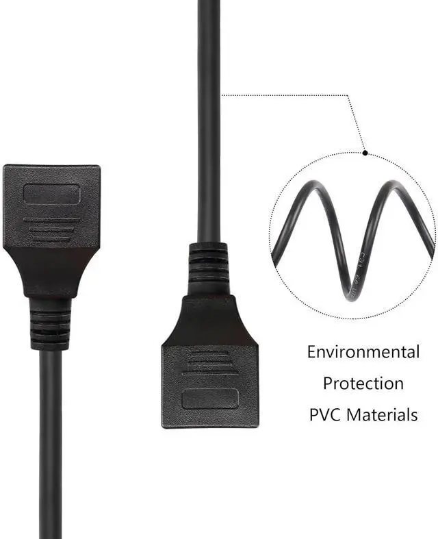 Alt view image 6 of 7 - BUCIER 3.3Ft Cat6 Ethernet Cable with 304 On/Off Switch, RJ45 Female to Female Internet Network Extension Cord, High Speed, Compatible with PC, Laptop, Router, Switch