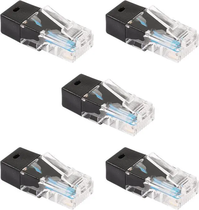 Main image of BUCIER RJ45 Network Test Adapter, 8P8C Network Plug 120 Ohms 0.25 Watts,RJ45 Connectors, for Device Network Testing 5 PCS