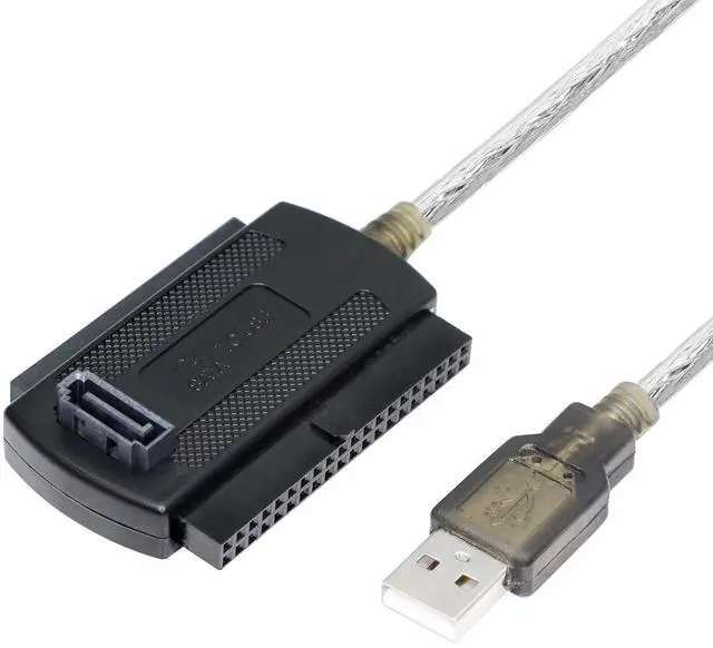 Main image of BUCIER USB to SATA IDE Converter Cable Adapter USB 2.0 to 2.5/3.5/5.25in IDE and SATA Adapter Cable (1.8FT White)