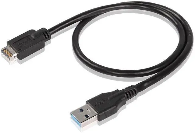 Main image of BUCIER USB 3.1 Type E to USB 3.0 A Extension Cable, USB 3.1 Front Panel Type E to USB A 3.0 Conversion Cable, Type E 3.1 Male Extension Cable for Computer 0.5M (USB to Type-E)